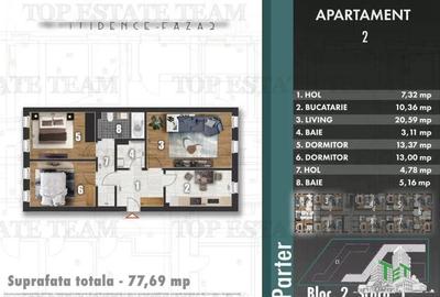 Apartament cu 3 camere decomandat în Berceni - 1