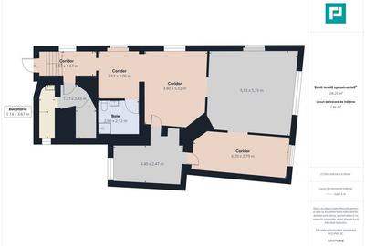 Apartament cu 3 camere semidecomandat în Ultracentral - 2
