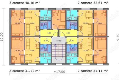 Apartament cu 2 camere nedecomandat în Brătianu - 1
