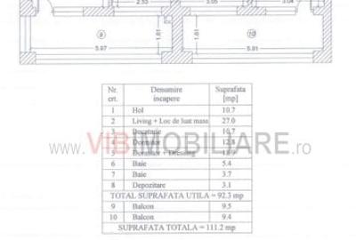 Apartament cu 3 camere decomandat în Pipera - 15