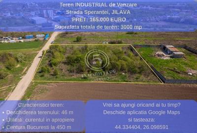 Teren Construcții intravilan de 3000 mp, în Jilava