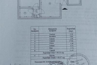 Apartament cu 2 camere semidecomandat în 1 Mai - 22