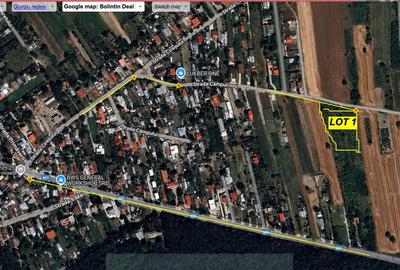 Teren Bolintin Deal 1383mp intravilan deschidere  26m strada Campul nou - 1