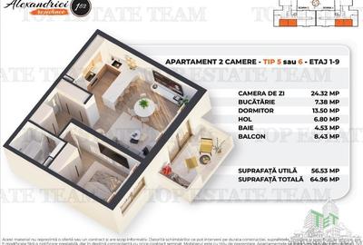 Apartament cu 2 camere decomandat în Rahova - 2