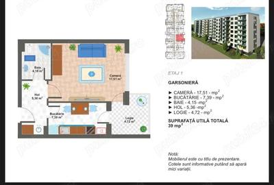 Anun? vanzare apartament 2 camere - bloc nou, 15 minute de metrou Aparatorii - 7