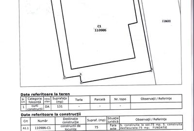 Teren de 131 mp, în Exterior Vest