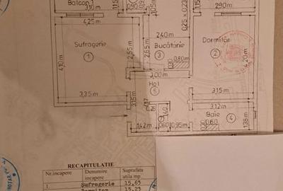 Apartament cu 2 camere decomandat în Central