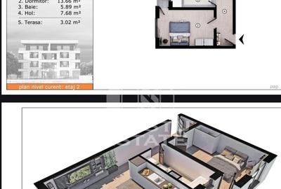 Apartamente cu 2 camere, etaj intermediar, bloc nou, Torontalului - 10