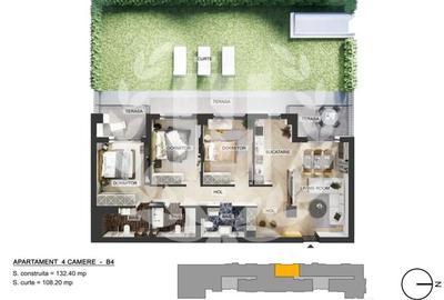 Apartament cu 4 camere semidecomandat în Voluntari - 6