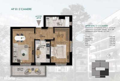 Apartament cu 2 camere decomandat în Olteniței - 5