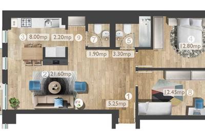 Apartament 3 camere - Complex Belvedere Residences - 8