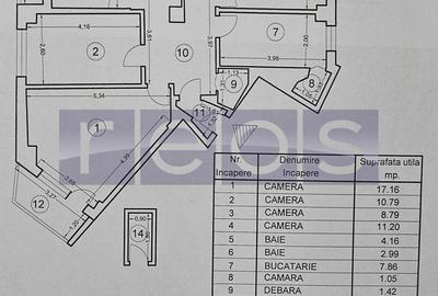 Apartament cu 4 camere, mobilat în Grivița - 13