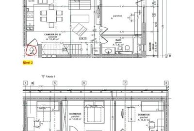 Penthouse 4 camere, 2 bai, 105mp,  Zona Cornișa. - 3