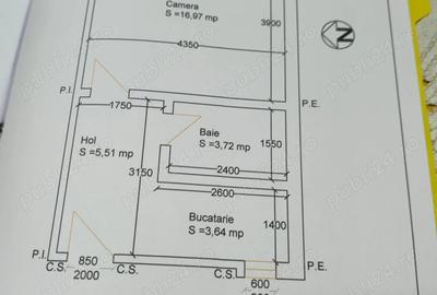 Garsonieră semidecomandată în Buziașului - 1
