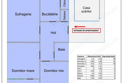 Apartament cu 3 camere decomandat în Berceni - 1