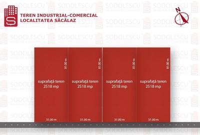 Teren Construcții intravilan de 2518 mp, în Săcălaz - 1