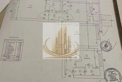 Apartament cu 3 camere semidecomandat, mobilat în Central - 9