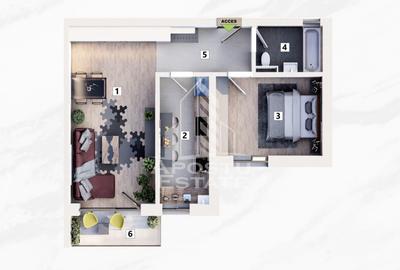 Apartament cu 2 camere decomandat în Mehala - 19