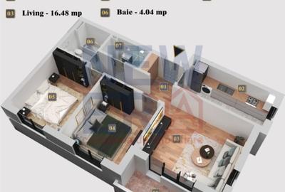 Apartament cu 3 camere decomandat în Chiajna