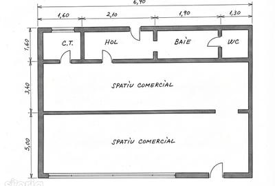 Spațiu comercial, de 75 mp, în Vasile Aaron - 1