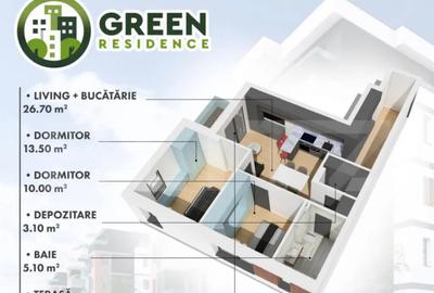 Apartament cu 2 camere semidecomandat în Micro 17 - 9