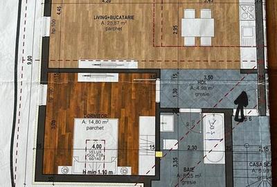 Apartament cu 2 camere decomandat în Central - 8