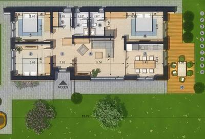 Casă individuală cu 4 camere cu Teren 500 Mp în Tohanu Nou - 18