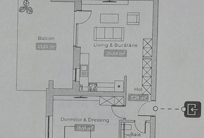 Apartament cu 2 camere decomandat, mobilat în Iancu Nicolae - 14