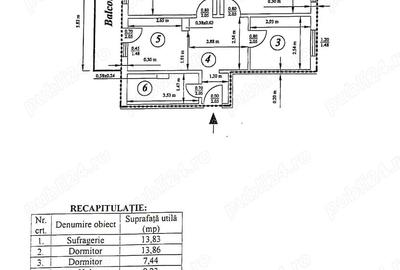 Apartament cu 3 camere decomandat în Central - 1