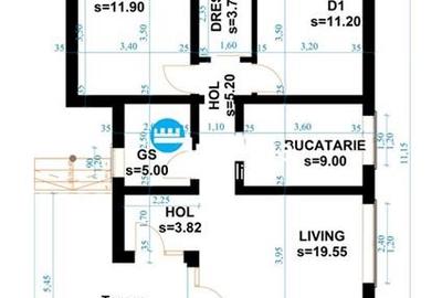 Casa P 3 cam. 450 teren, zona Horpaz , Profi - 8