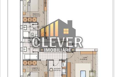Apartament cu 3 camere decomandat în Titan - 8