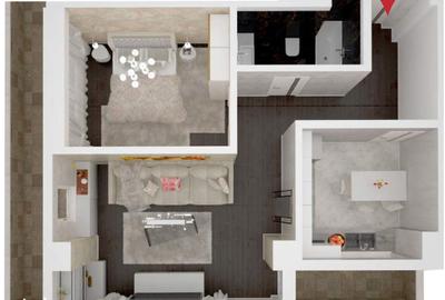 Apartament cu 2 camere în Central