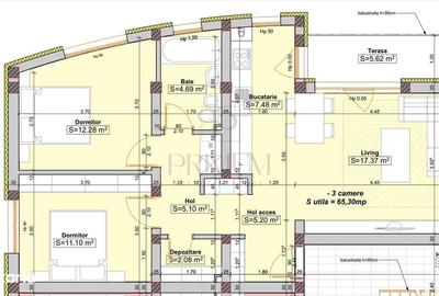 Apartament cu 3 camere, mobilat în Braytim - 3