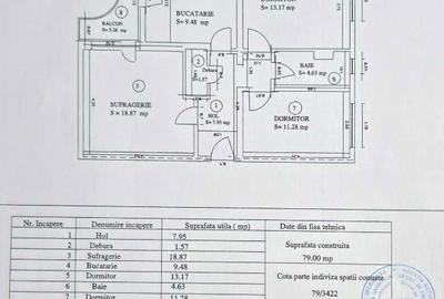 Apartament cu 3 camere decomandat în Micro 5 - 8