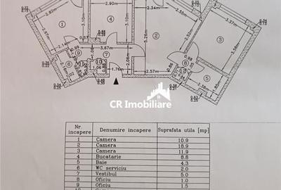 Apartament cu 3 camere semidecomandat în Dristor - 1