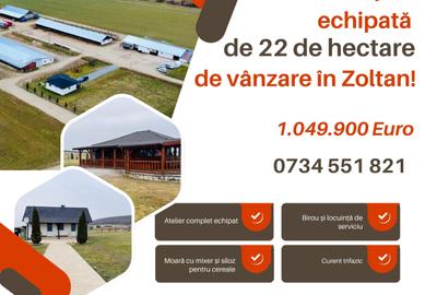 Ferma complet echipată de 22 de hectare de vânzare în Zoltan! - 1