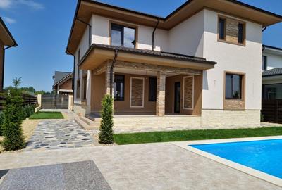Vila Superba cu piscina | Buftea-Nord | P+1+Pod, 5 camere + 3 bai
