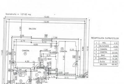 Bld Republicii etaj 9 din 9 suprafata totala 127 mp - 22