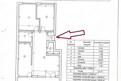 Apartament cu 3 camere semidecomandat în Iancu Nicolae - 17