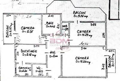 Apartament cu 3 camere decomandat în Central - 1