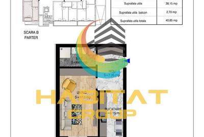 Garsonieră decomandată în Theodor Pallady - 1