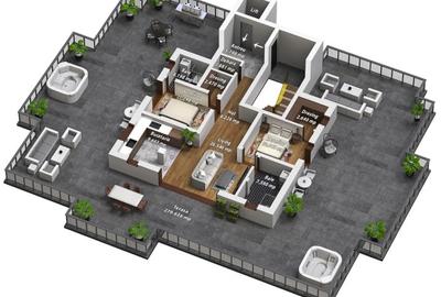 Penthouse 3  camere de vanzare - 16