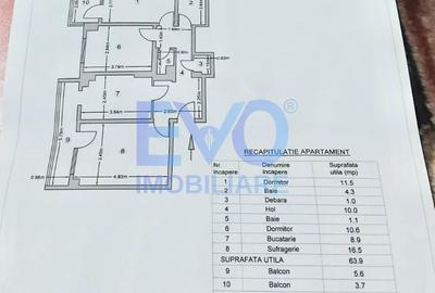 Apartament cu 3 camere decomandat în Central - 7