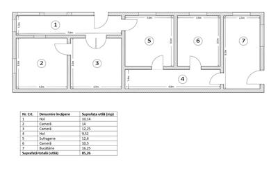 Casă cu 4 camere în Plătărești - 1