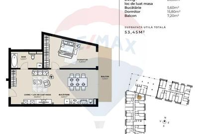 Apartament cu 2 camere semidecomandat în Mărăști - 2