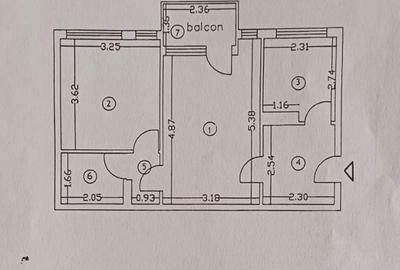 Apartament cu 2 camere semidecomandat în Marna - 12