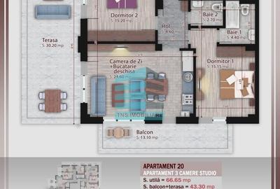 3 Camere Terasa 30 Mp Imobil Stil Boutique,Nicolae Teclu-Metrou - 4