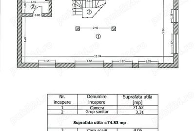 Casă cu 2 camere cu Teren 67.64 Mp în Rahova - 1