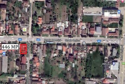 Teren de 446 mp, în Aradul Nou