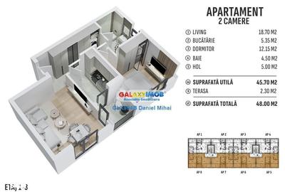 Apartament cu 2 camere decomandat în Prelungirea Ghencea
